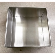 AL-5 Acuan Kek Aluminium Segi Empat - Square Aluminium Cake Tray Mould 6x6x3 - 8x8x3