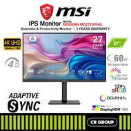 MSI Modern MD272UPHG 27-inch UHD 60Hz IPS Productivity Monitor (3Yrs MSI Warranty)