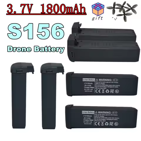 3.7V 1800mAh S156 Drone Original Battery Lipo Rechargeable Battery for S156 Drone Large Capacity Bat