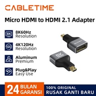 CABLETIME Adapter Standard HDMI to Mini HDMI Type C & Micro HDMI Type D