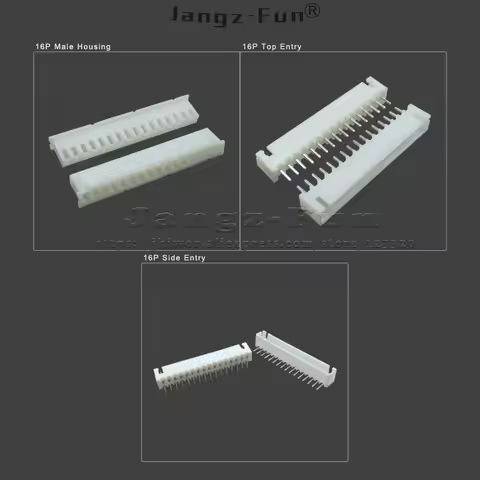 50pcs 16P JST XH 2.54 Plug 2.54mm XH2.54 16 Pin Male Female Housing Header Connectors Electric Cable