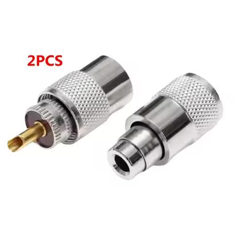 SL16 M UHF PL259 Male Plug Connector PL-259 UHF Male Solder for RG58 RG142 LMR195 RG400 Cable Coaxia