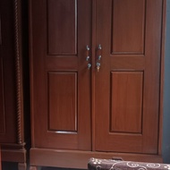 Bogor. lemari kayu jati pintu 2 bekas dah plitur