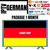 German TV 1 Month IPTV Package – เข้าถึงหลายช่องทางออนไลน์ได้อย่างง่ายดาย รองรับแอป ความคมชัด 4K ดูไ