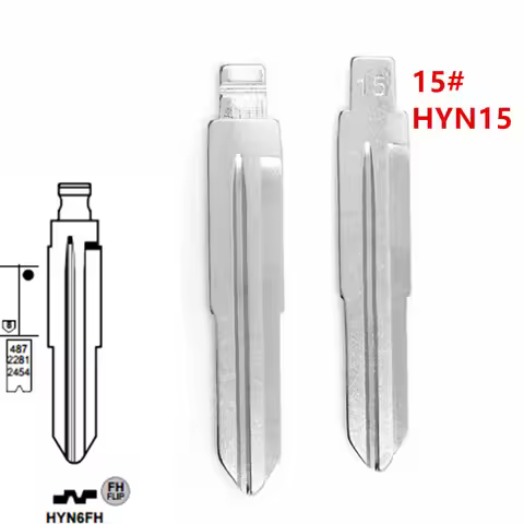 10pcs HYN15 HYN6 Flip Blank key Blade 15# HYN6FH for Hyundai Elantra Tucson Kia Cerato for KD keydiy
