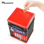 [Phenovo] Coins Can with Fingerprint Password Protection Atm Box Kids ATM Machine for
