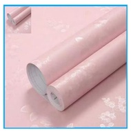 Pink embossed wall sticker Wallpaper Decorative Wallpaper
