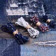 YVES New Style Braided Suede Ancient Cloth Rope goros Deerskin Rope Alternative Handmade Blue Dyed N