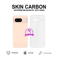 Google PIXEL 8 Google PIXEL 8A Google PIXEL 8 Pro Skin Carbon Transparent Garskin Anti-Scratch Back 