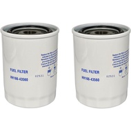 2X Fuel Filter 16631-43560 HH166-43560 for Kubota KX080-3T SVL75 SVL75-2 (SN 26157 & Below) SVL75-2C