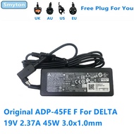 อะแดปเตอร์สำหรับแหล่งจ่ายไฟแล็ปท็อป ADP-45FE เดลต้า F 45W ของแท้สำหรับ Acer 19V 2.37A 45W