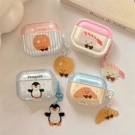 airpod case airpods case Fun Croissant Huaqiangbei pro4/5 Protective Case Apple Bluetooth Headset Ca