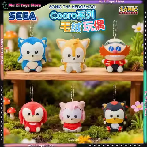 SEGA Prize Sonic The Hedgehog Tails Mini Plush Keychain Cooro Series Soft Stuffed Animal Bag Pendant