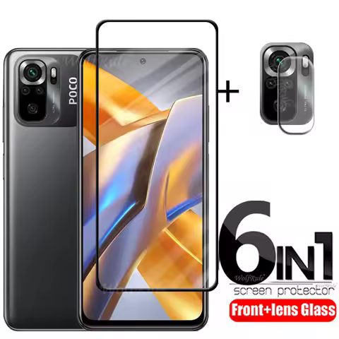 6-in-1 For Xiaomi Poco M5S Glass For Poco M5S Tempered Glass 9H Screen Protector For Poco M5 S M5S R