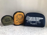 3個 Lisa Larson 小袋(化妝袋丶鎖匙包丶小錢包) three Lisa Larson bag (cosmetics bag, key bag and purse)