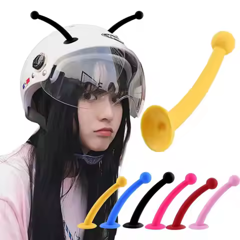 1pcs Motorcycle Helmet Antenna Baby Sucker Bee Snail Tentacles Horns Decorative Accessories Suction 