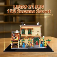 Lego 21324 Sesame Street Popmart Labubu Zimomo Kotak Pameran Lutsinar Display Case 芝麻街透明展示盒 Simpanan