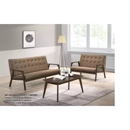 [PREORDER] Bali Solid Wood 2 + 3 Seater Fabric Sofa Set / Wood Sofa / Hall Sofa / Lounge Sofa / Rela
