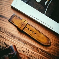 ALI LEATHER WATCH / VINTAGE YELLOW / LEATHER STRAP WATCH - 22MM/24mm/26mm/CUSTOM / WATCH STRAP / LEA
