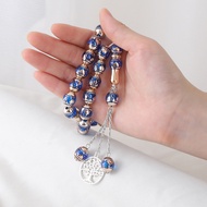 [Preferred] 33 Oval Laser Islamic Architecture Pattern Muslim Rosary Africa Middle East Hot-selling 