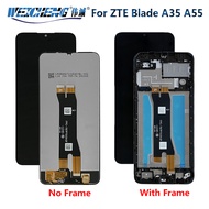6.75\"100% Original For ZTE Blade A35 Display Screen +Touch Panel Digitizer ZTE Blade A55 A35 LCD Wi