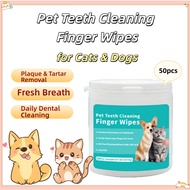 Pet Teeth Wipes 50pcs Dog Wipes Cat Wipes Cat Tooth Wet Tissue Pet Ear Wipes Pet Ear Finger Wipes
