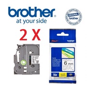 Hotdeal ( Bundled X 2 ) Genuine Brother TZe-211 / Tze-111 / Tze-611 / Tze-315 6mm TZ-Tape For Brothe