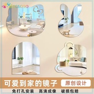 Self-adhesive Acrylic Mirror Flexible Plastic Mirror-surface Wall Sticker Frameless Small Cartoon Cute Mirror