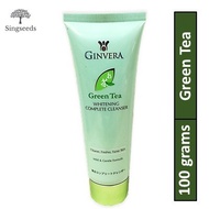 Ginvera Green Tea Natural Whitening Complete Cleanser Soybean Extract Mild Face Facial Wash 100Grams