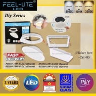 Feel Lite LED Downlight PR/PS DIY Nylon Series With SIRIM Approval 12W/18W 6400k/4000k/3000k