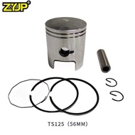 Motorcycle Engine Piston Accessories Suitable for Suzuki TS125 125cc TS125 56mm Piston Ring Kit