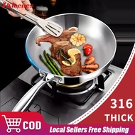 316 Stainless Steel Frying Pan, Induction & Gas Stove Compatible, Non - Stick Omelet Cookware