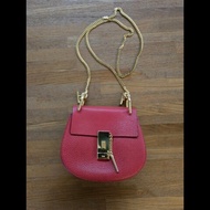 (近新閒置品)Chloe紅色牛皮小豬包