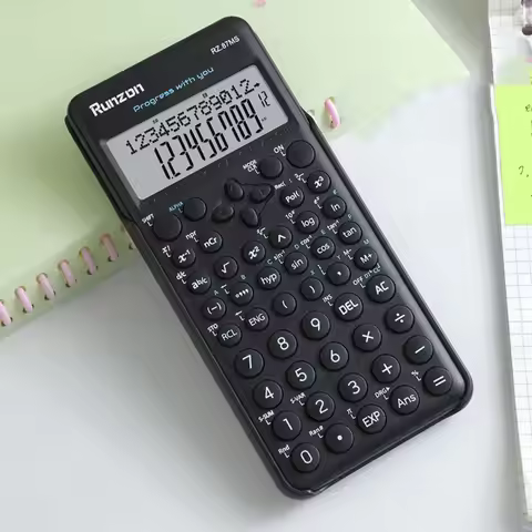 240 Functions Engineering Scientific Calculator 12-Digit Display 2-Line Function Calculator Multifun