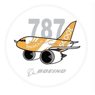 R RBF SCOOT 787 7CM STICKER S-C-787-TR