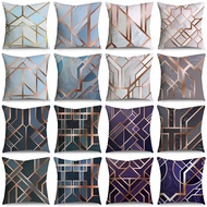 Single-sided printed geometric pattern polyester cushion cover home decoration sofa car pillowcase sarung bantal