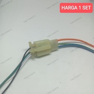 1 SET OF 3 PIN CONNECTION SOCKETS + CABLE