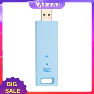WiFi Extender Booster Portable USB 2.0 WiFi Repeater 2.4G 300Mbps Wide Coverage Plug and Play for Ho