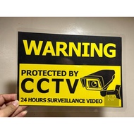 A5 SIZE Warning Protected By Cctv Sign 5.83×8.27 inches
