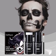 Eelhope Halloween Face Painting Stick Set Full Coverage Clown Makeup Stick Colorful Paint C1g5
