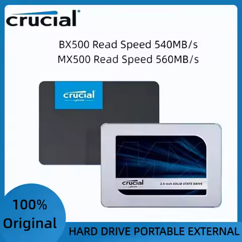 Crucial SSD MX500 BX500 1TB 2TB 3D NAND SATA 2.5 Inch High Speed Internal Solid State Drive For Lapt