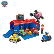 14Pcs Paw Patrol Bus with Six Music Paw Patrol Cars Set toys Dog Mission Cruiser Big Truck Rescue Team Anime Action Figu