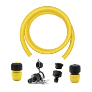 HAPPY TIME-Flexible 3/4 in X 9.84 FT Resistant Garden Hose with Universal Joint Water Stop Joint Kit