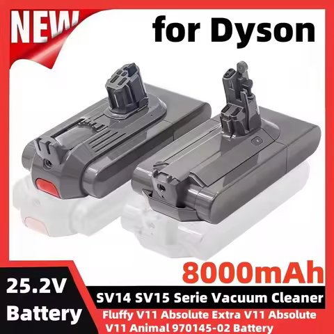 8000mAh Battery 25.2V 8.0Ah for Dyson SV14 SV15 Vacuum Cleaner Fluffy SV15 V11 Absolute Extra V11 Ab