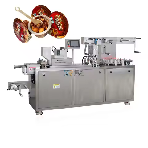 Full Automatic Oil Blister Packaging Honey Chocolate Sauce Cream Syrup Honey Jelly Cup Blister Packi