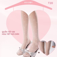 BRABOX T20 0D hidden bow pattern tights
