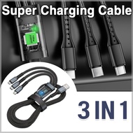3 for 1 Data Cable Fast Charging Cable Suitable Charging Cable 3 in 1 cable fast charging
