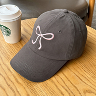 Mũ lưỡi trai nam nữ LOULI SAIGON thêu nơ cute nón lưỡi trai vải kaki form mềm thời trang M61