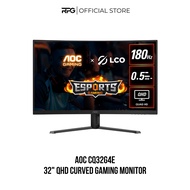 (READY STOCK) AOC CQ32G4E 31.5" QHD Curved 1500R Gaming Monitor 0.5MS 180Hz