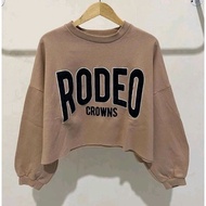 Rodeo Crop Sweater Shirt Long Sleeve Jumper Top
